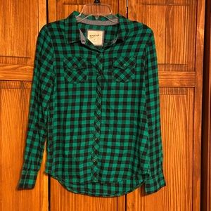 Green and Black Flannel